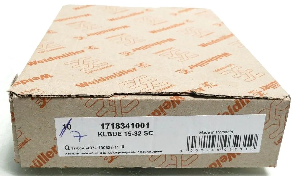 Produktfoto 1 von 7x Weidmüller Klemmbügel Stahl KLBUE 15-32 SC | 1718341001