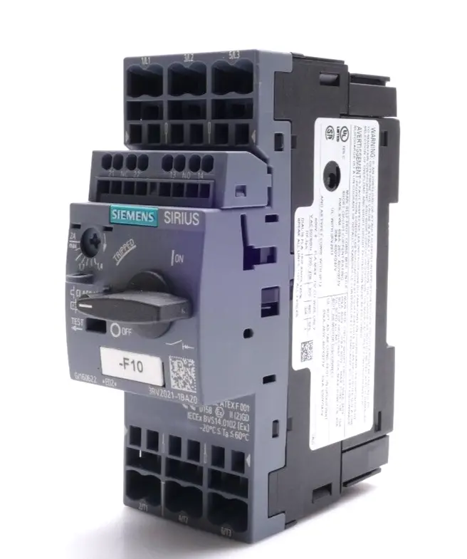 Produktfoto 1 von Siemens SIRIUS Leistungsschalter 3RV2 021-1BA20 | E:02 | 3RV2021-1BA20