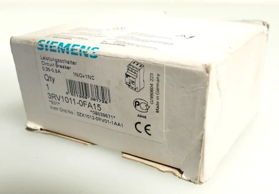 Produktfoto 1 von Siemens 3RV1011-0FA15 Leistungsschalter 3RV1 011-0FA15 | E:01