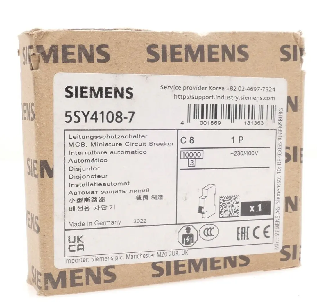 Produktfoto 1 von Siemens MCB Leitungsschutzschalter 5SY4 108-7 | C8 | 5SY4108-7