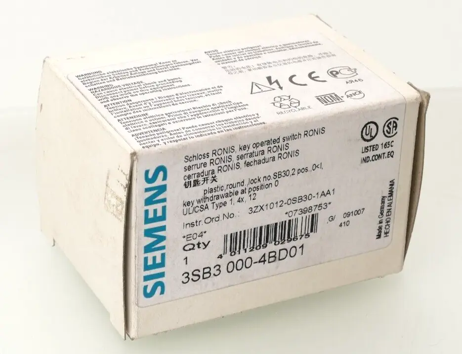 Siemens Schloss RONIS 3SB3 000-4BD01 | E:04 | 3SB3000-4BD01