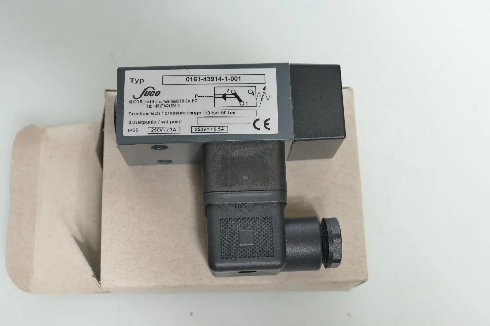 Produktfoto 1 von Suco 0161 Membrandruckschalter 250V 0161-43914-1-001 | 10 bar - 50 bar