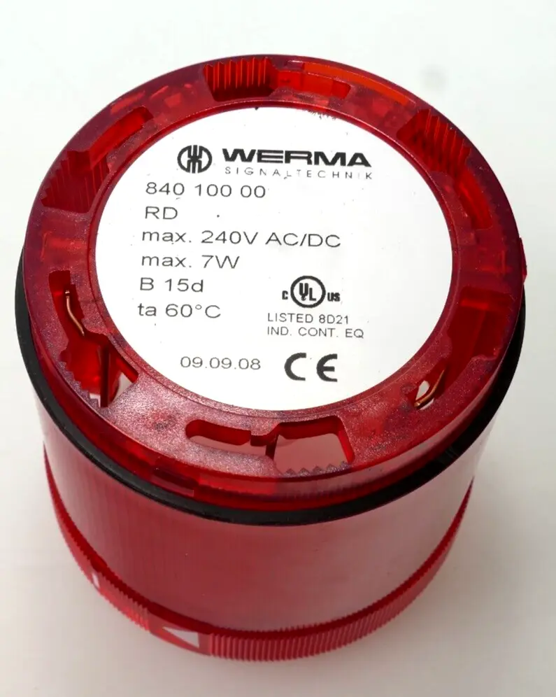 Produktfoto 1 von Werma Signaltechnik Dauerlichtelement rot 840 100 00