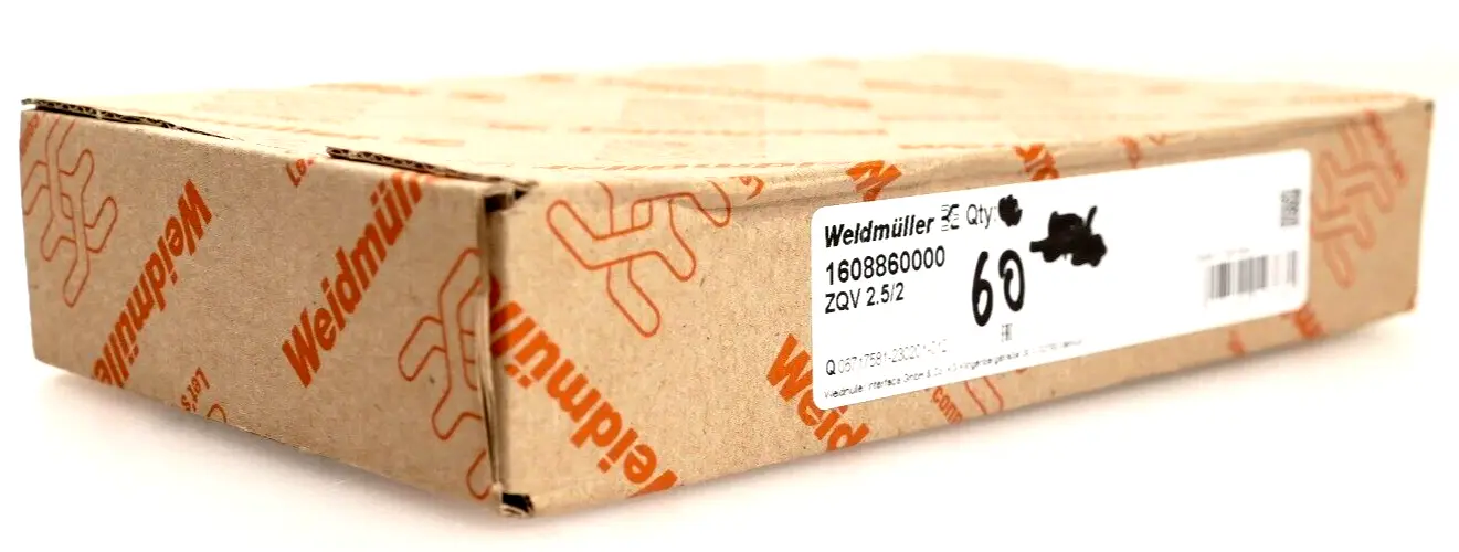 Produktfoto 1 von 60x Weidmüller Querverbinder ZQV 2.5/2 | 1608860000