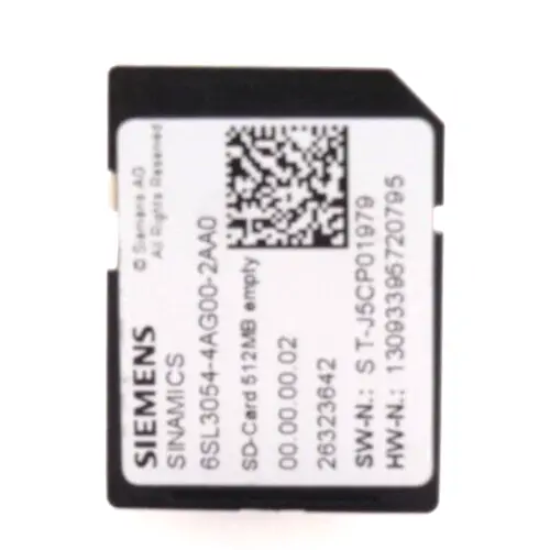 Produktfoto 1 von Siemens SINAMICS SD-Card 512MB 6SL3 054-4AG00-2AA0 | 6SL3054-4AG00-2AA0
