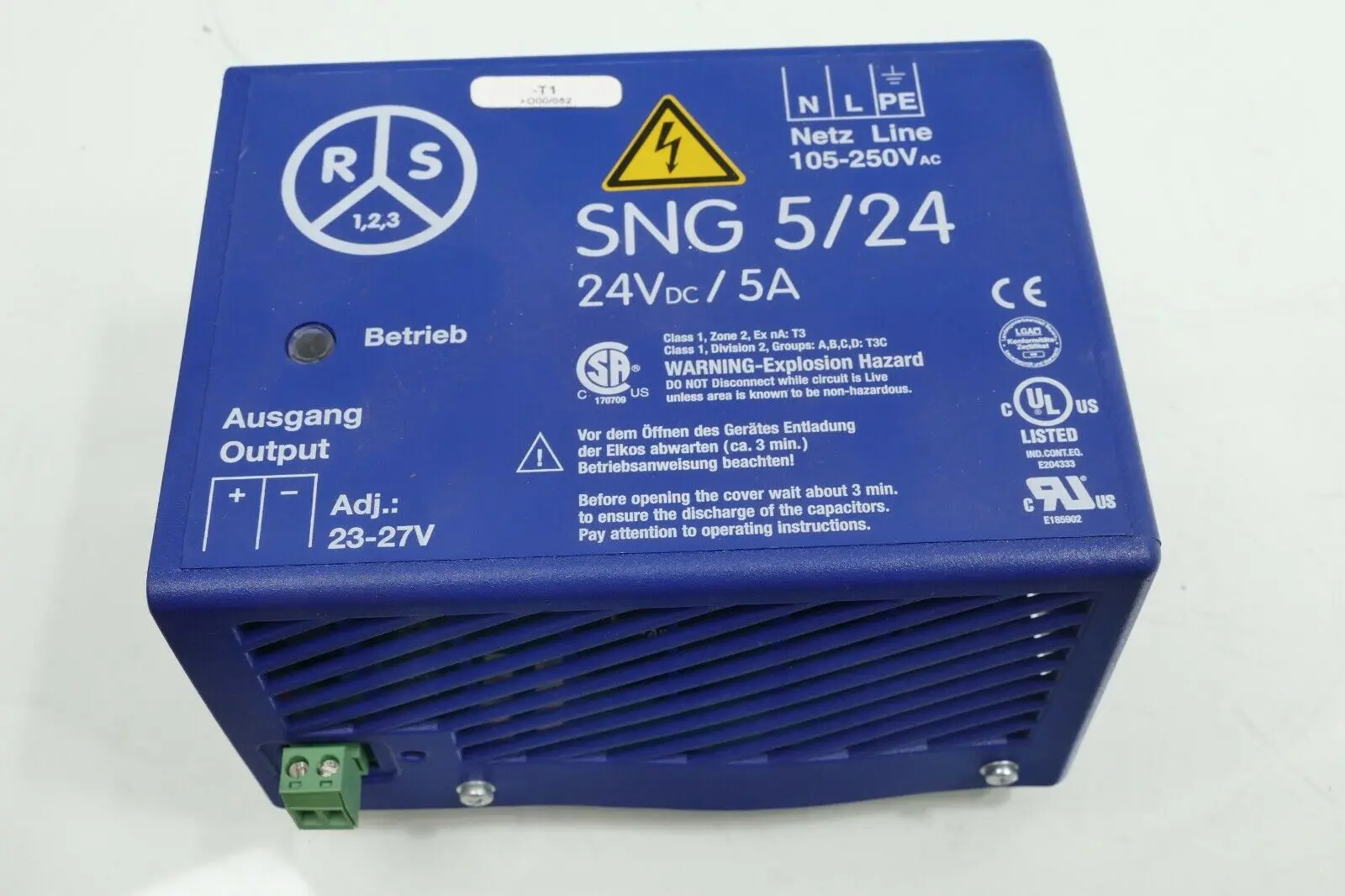 Produktfoto 1 von Robers & Co. SNG 5/24 Netzteil 24V DC/5A
