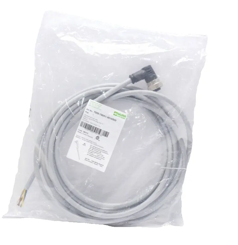 Produktfoto 1 von Murr Elektronik 7/8'' Bu. 90° freies Ltg-ende Kabel 5m | 7000-78051-9610500