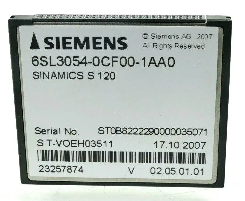 Produktfoto 1 von Siemens SINAMICS S 120 Compact Flash Card | 6SL3054-0CF00-1AA0
