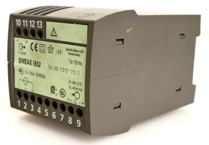 Camille Bauer Messumformer Sineax I552 | 24-60V AC/DC | 40-400Hz 3VA
