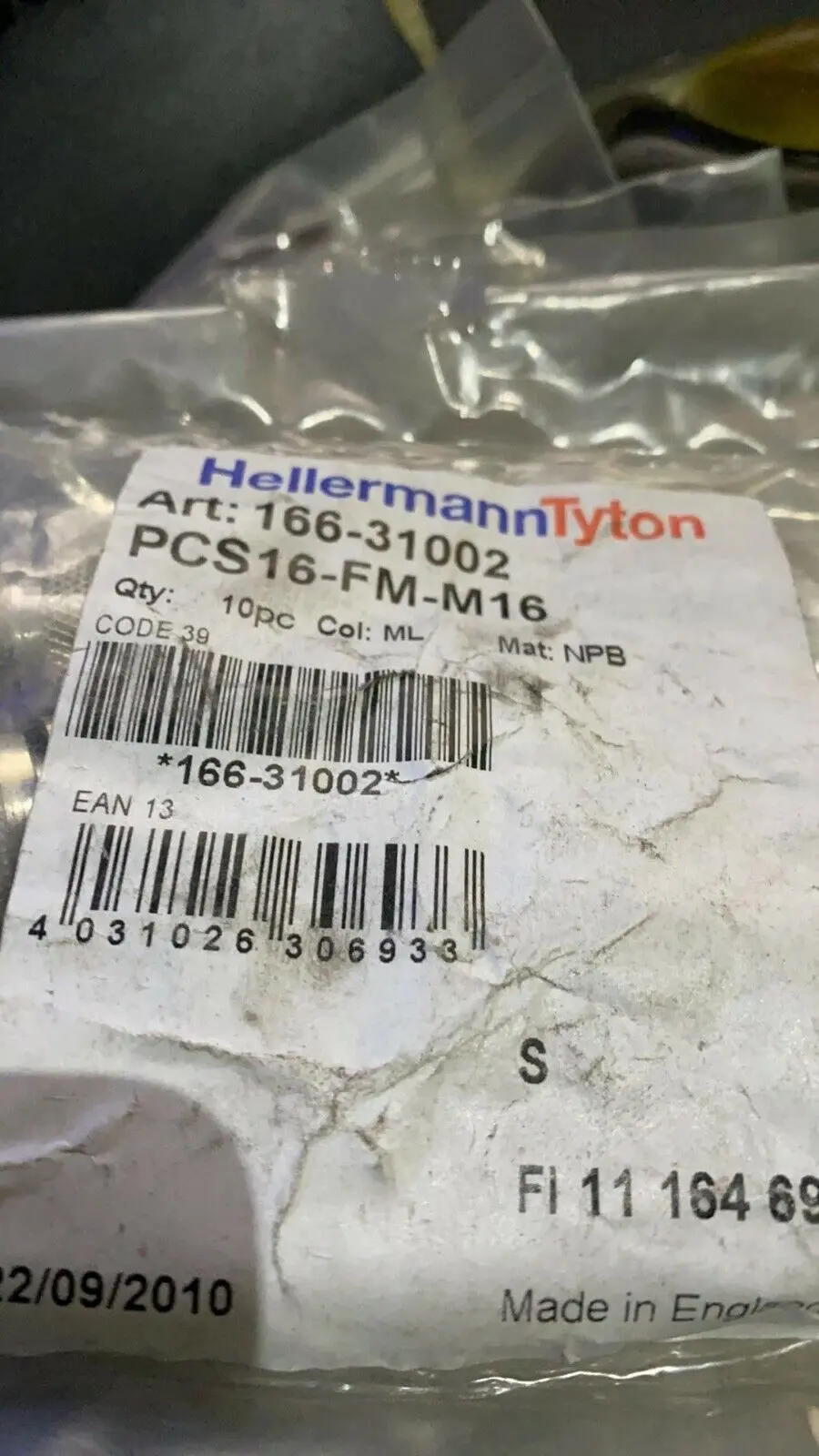 Produktfoto 1 von 10x HellermannTyton 166-31002 PCS16-FM-M16