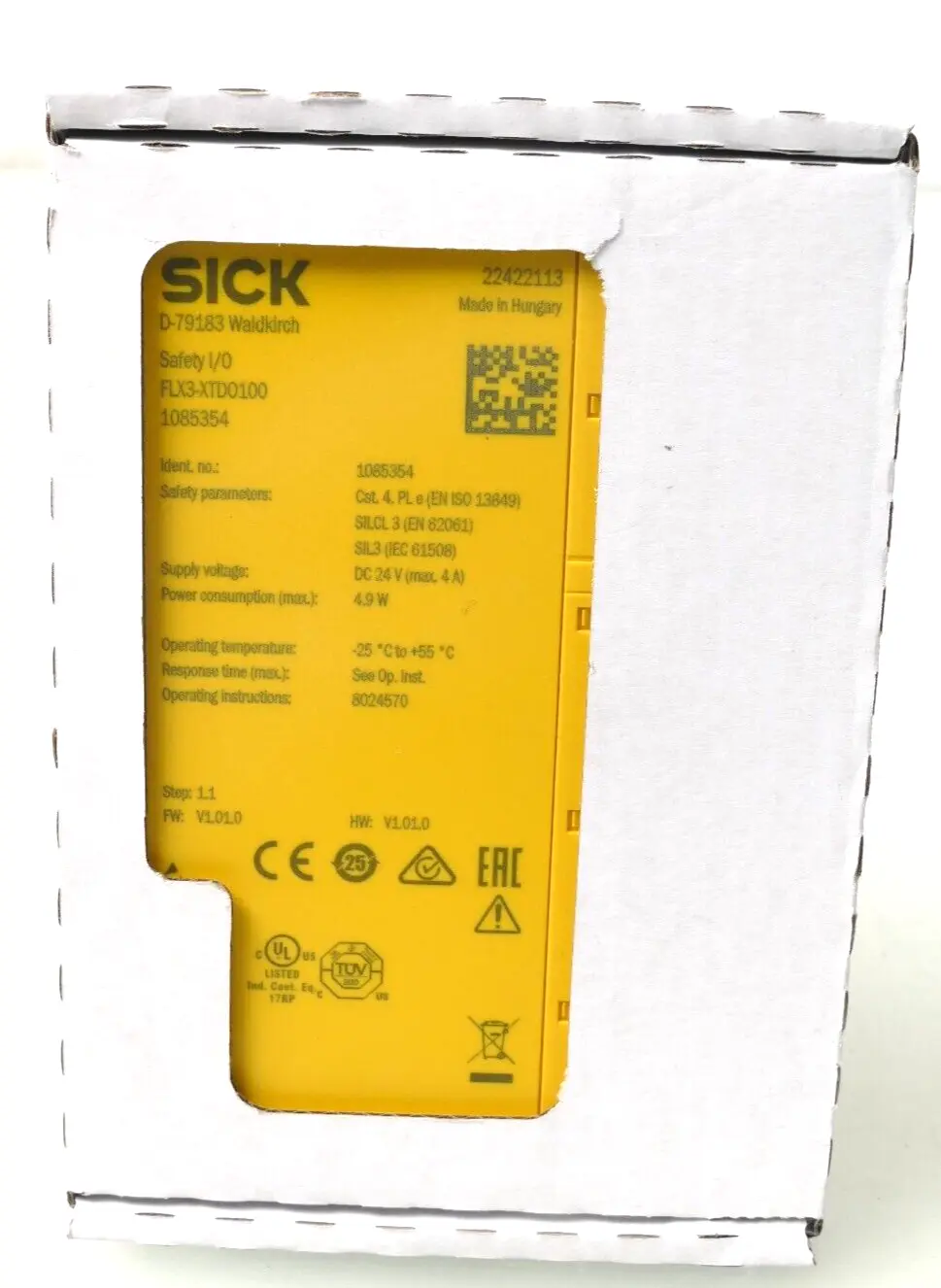 Sick Sicherheitssteuerungen FLX3-XTDO100 | 1085354