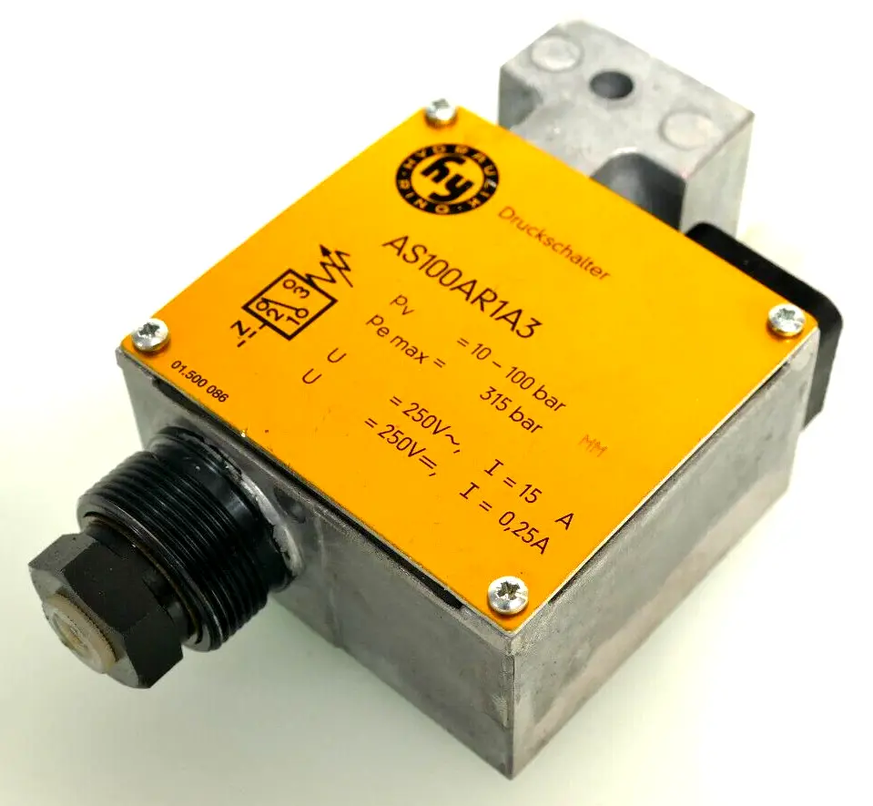 Produktfoto 1 von Hydraulikring AS100AR1A3 Druckschalter Pv = 10-100 bar | Pe max = 315 bar