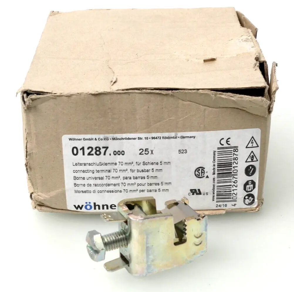 Produktfoto 1 von 25x Wöhner Leiteranschlußklemme 70mm² 01287 | 01287.000