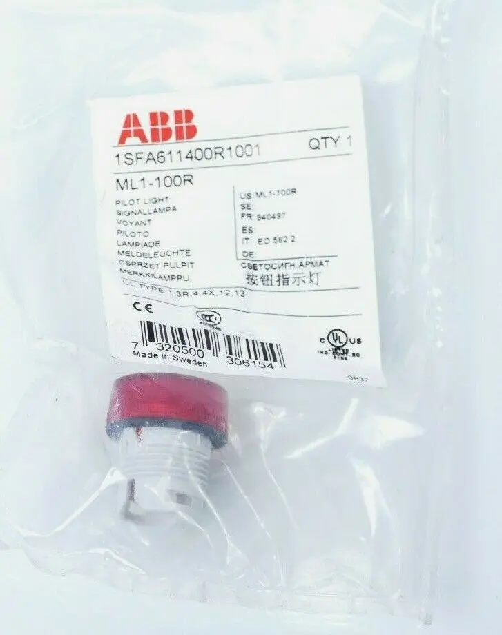 Produktfoto 1 von ABB ML1-100R Meldeleuchte | 1SFA611400R1001