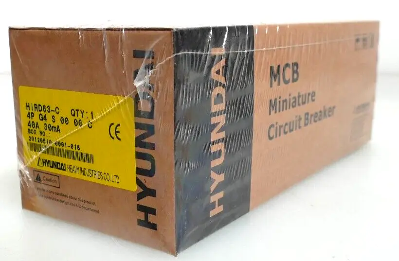 Produktfoto 1 von Hyundai HiRD63-C 4PG4S0000C Miniatur Circuit Breaker 4P G4 S 00 00 C | 40A 300mA