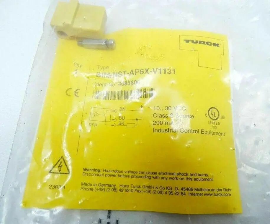 Produktfoto 1 von TURCK 4685800 Magnetfeld-Sensor Pneumatikzylinder BIM-NST-AP6X-V1131
