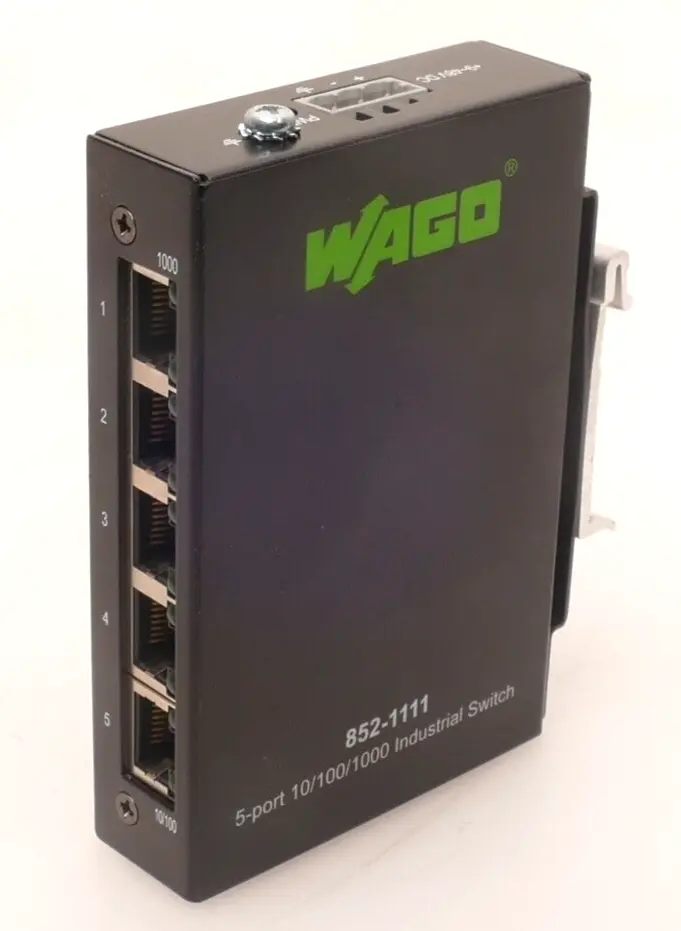 Produktfoto 1 von Wago 5-port 10/100/1000 Industrial Switch | 852-1111