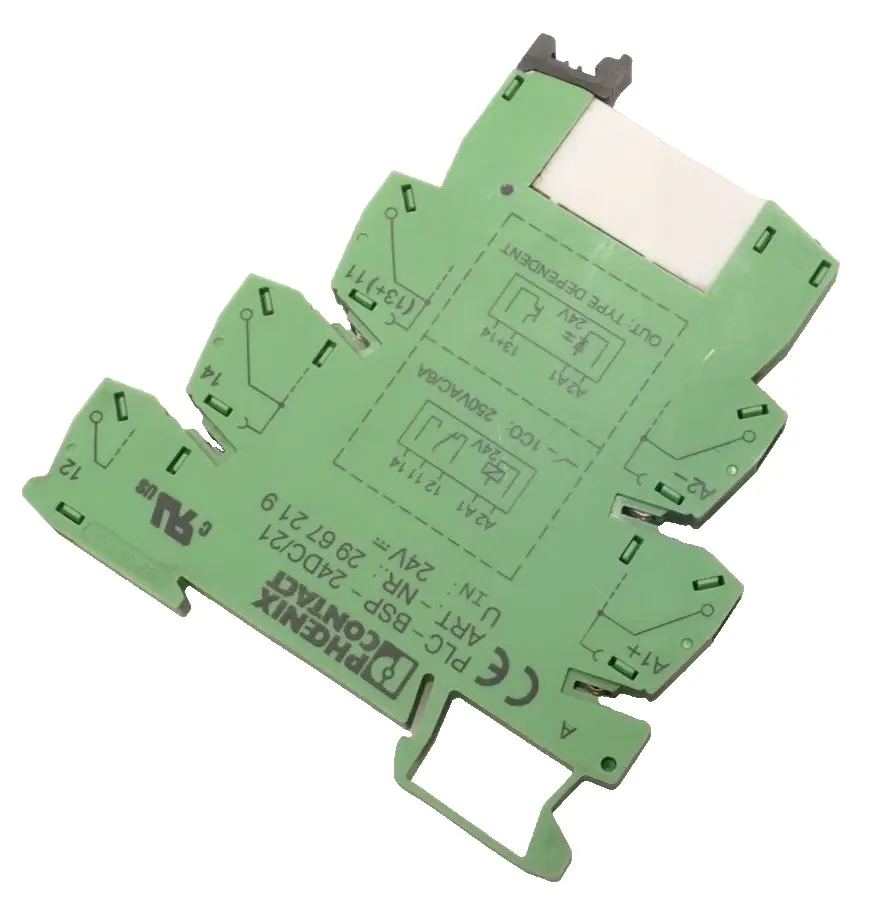 Produktfoto 1 von 2x Phoenix Contact Relaissockel PLC-BSP-24DC/21 | 2967219 + Relais | 2961105