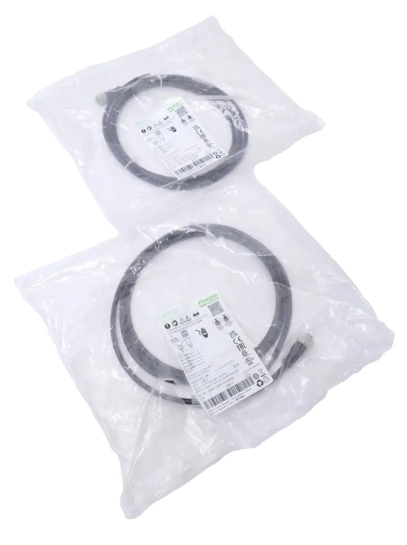 Produktfoto 1 von 2x Murr Elektronik M12 Bu. 0° A-kod. freies Ltg-ende 2m | 7000-12241-6150200