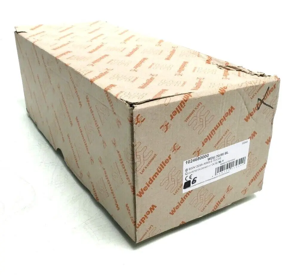 Produktfoto 1 von 6x Weidmüller Reihenklemme WDU 70/95 BL | 1024680000