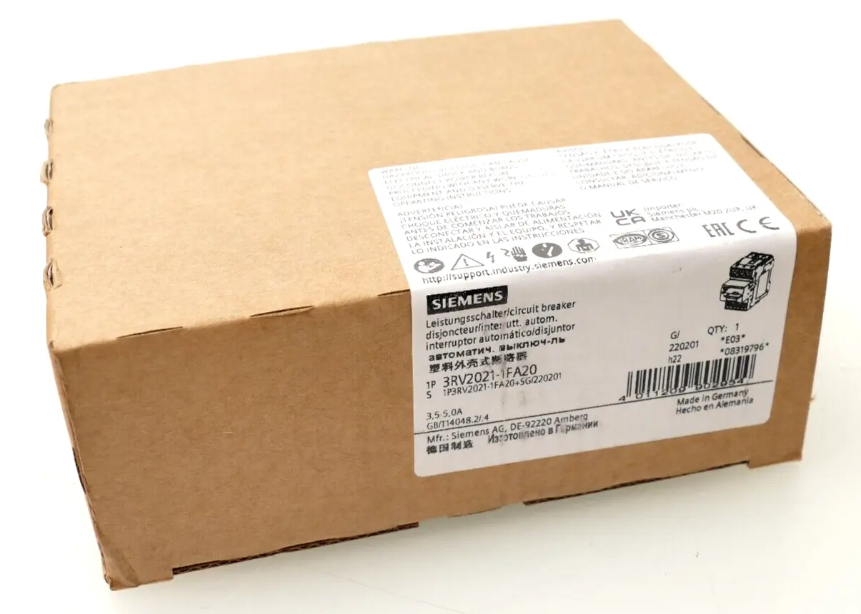 Siemens SIRIUS Leistungsschalter 3RV2 021-1FA20 | E:03 | 3RV2021-1FA20