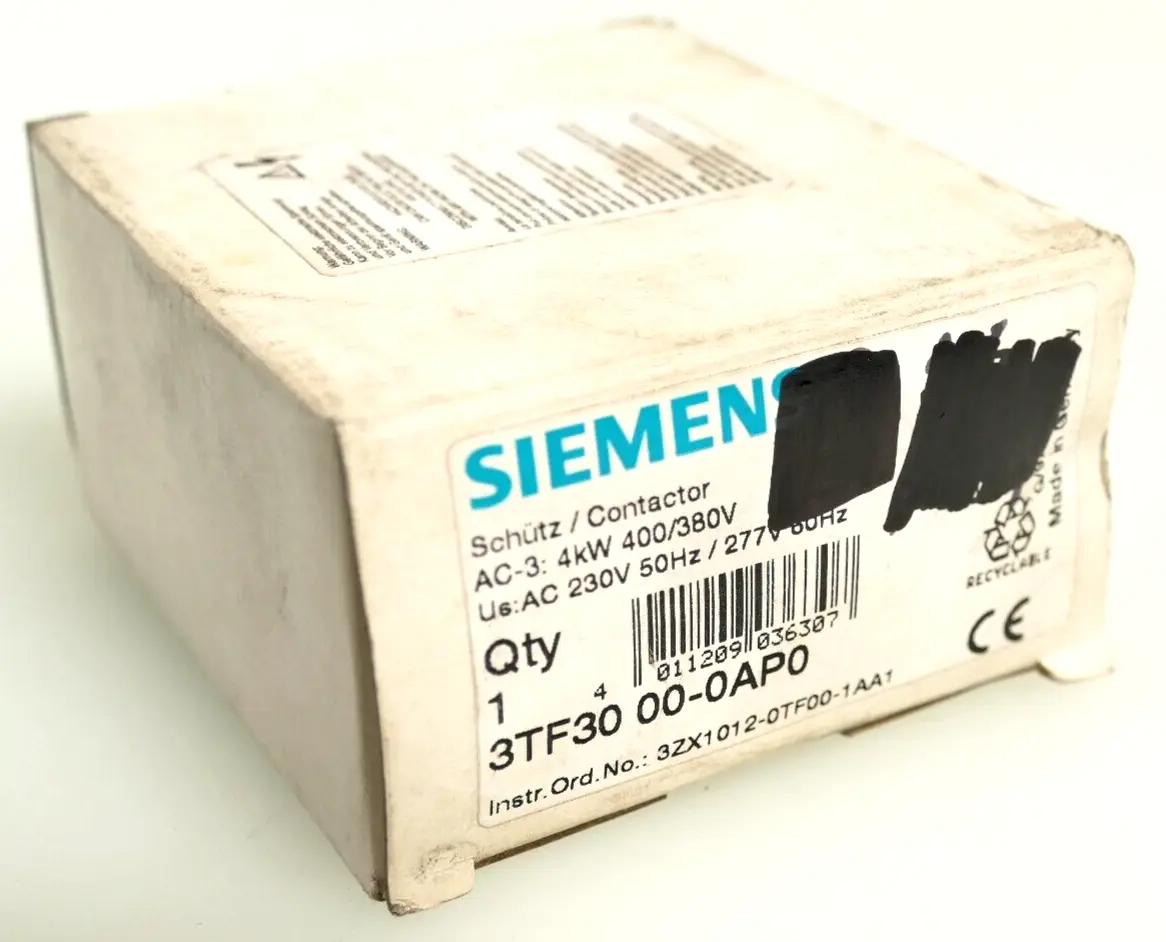 Produktfoto 1 von Siemens 3TF30 00-0AP0 Schütz 3TF3 0 00-0AP0 | 3TF3000-0AP0