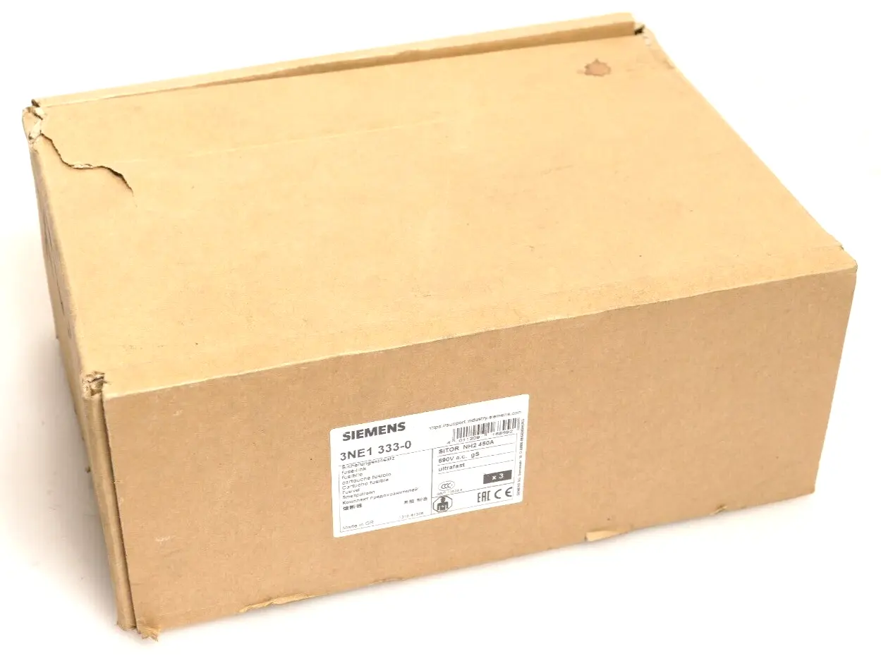 3x Siemens SITOR 3NE1 333-0 Sicherungseinsatz NH2 450A 690V a.c. gS | 3NE1333-0