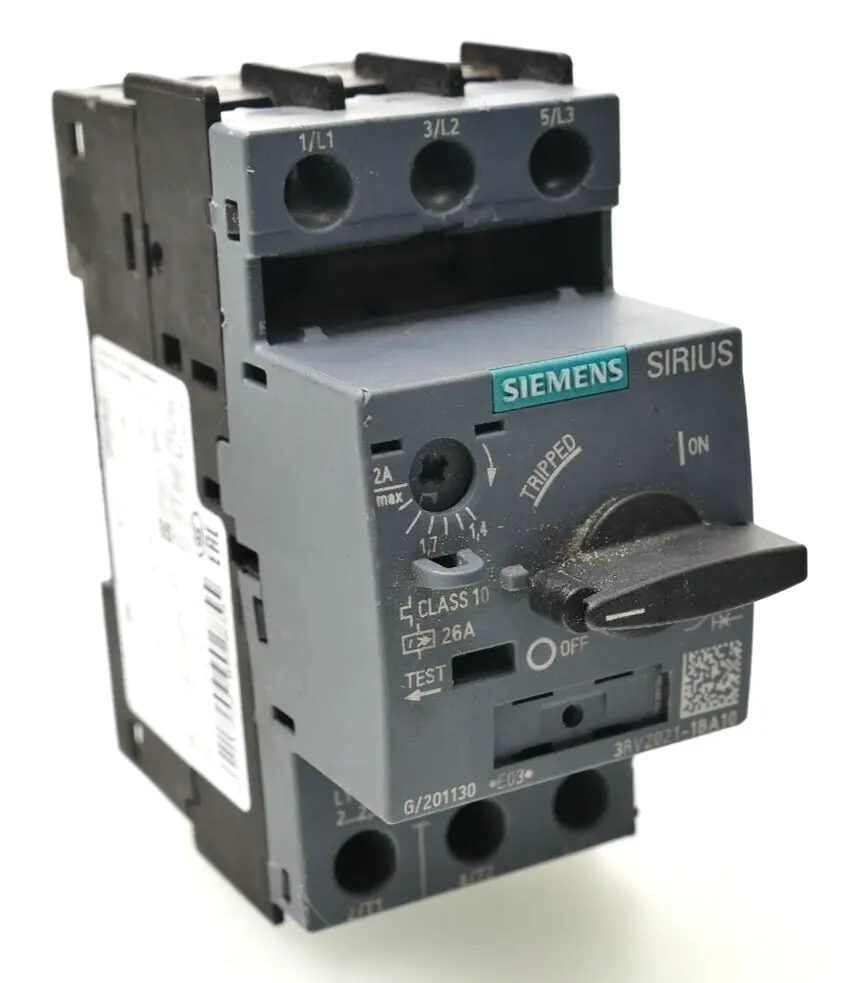 Produktfoto 1 von Siemens Sirius Leistungsschalter 3RV2021-1BA10 | E:03 | 3RV2021-1BA10