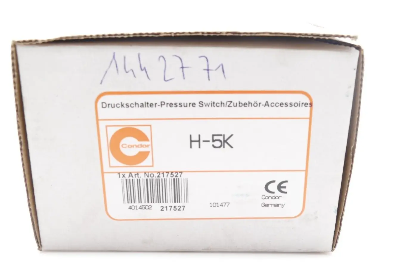 Condor 217527 Druckschalter Haube H-5K