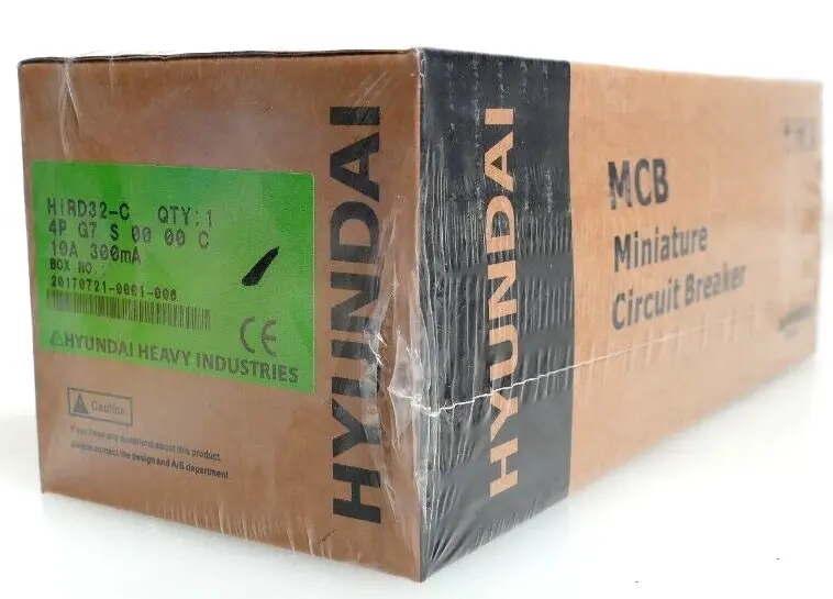 Produktfoto 1 von Hyundai HiRD32-C 4P G7 S 00 00 C Miniatur Circuit Breaker 4PG7S0000C | 10A 300mA