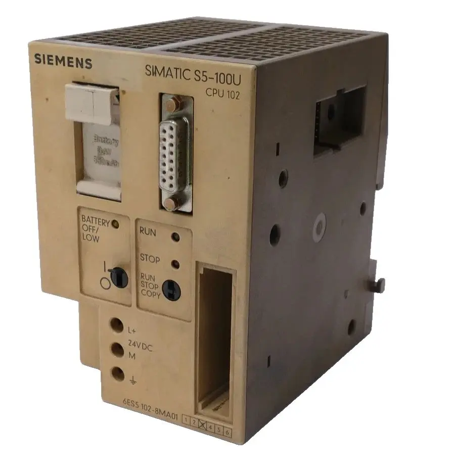 Produktfoto 1 von Siemens SIMATIC S5-100U CPU 102 Modul 6ES5 102-8MA01 | E:03 | 6ES5102-8MA01