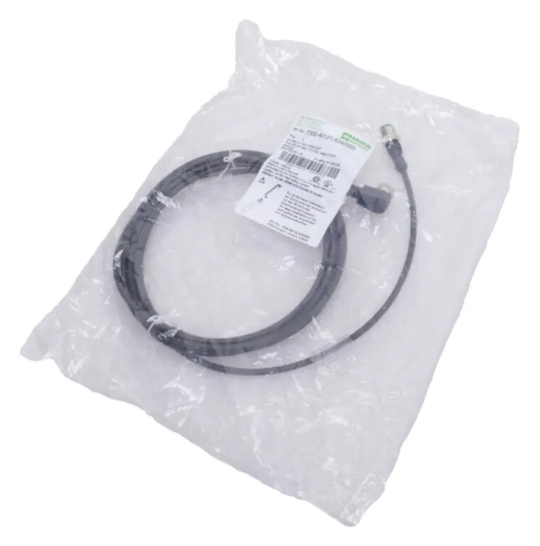 Produktfoto 1 von Murr Elektronik M12 St. 0° / M12 Bu. 90° A-kod. Kabel 3,5m | 7000-40121-6340350