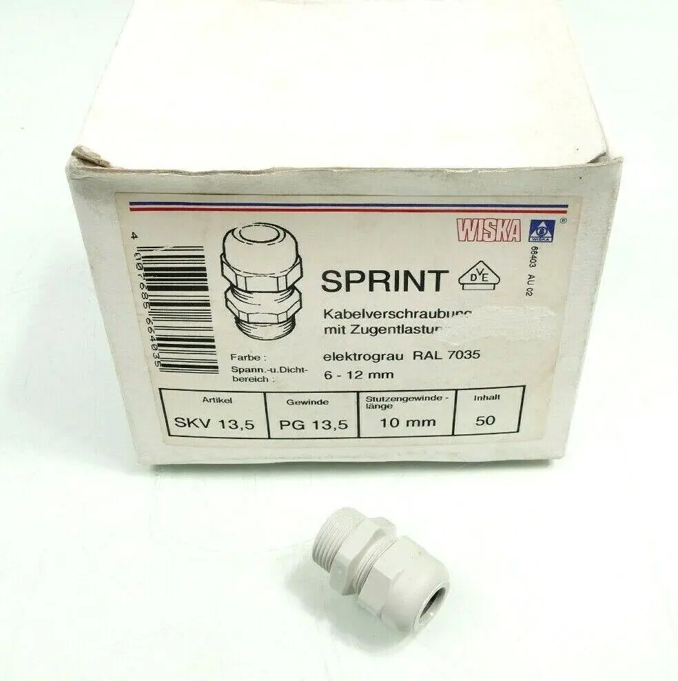 Produktfoto 1 von WISKA SPRINT Kabelverschraubung mit Zugentlastung 10mm / Gewinde PG 13,5