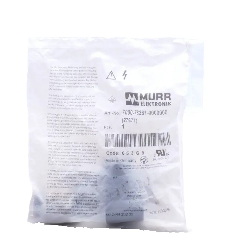 Produktfoto 1 von Murr Elektronik 7/8'' Bu. 90° Schraubklemmanschluss | 7000-78261-0000000