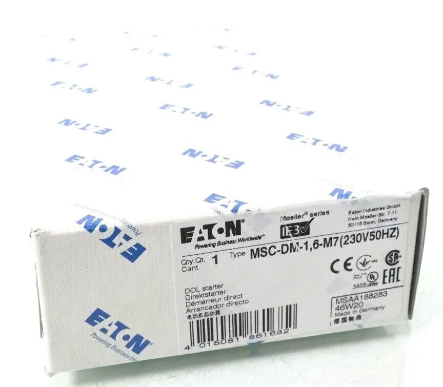 Produktfoto 1 von Eaton Moeller Direktstarter MSC-DM-1,6-M7(230V50HZ) | 188283