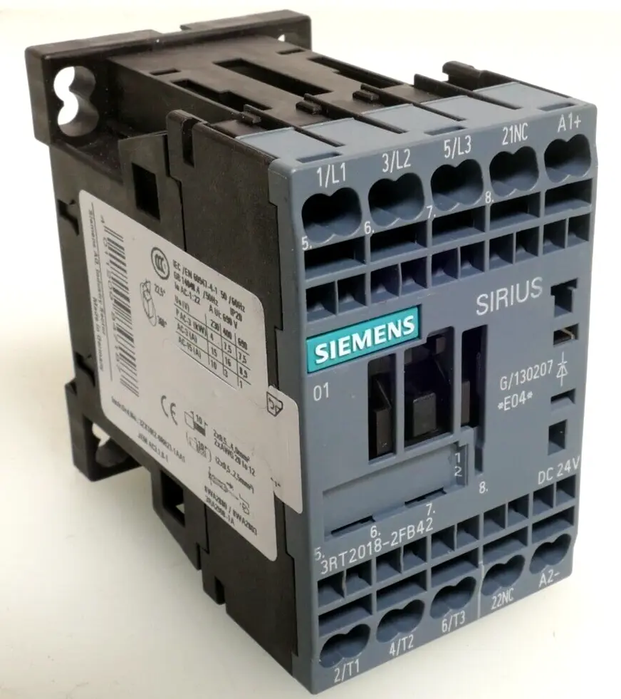 Produktfoto 1 von Siemens SIRIUS Leistungsschütz 3RT2 018-2FB42 | E:04 | 3RT2018-2FB42