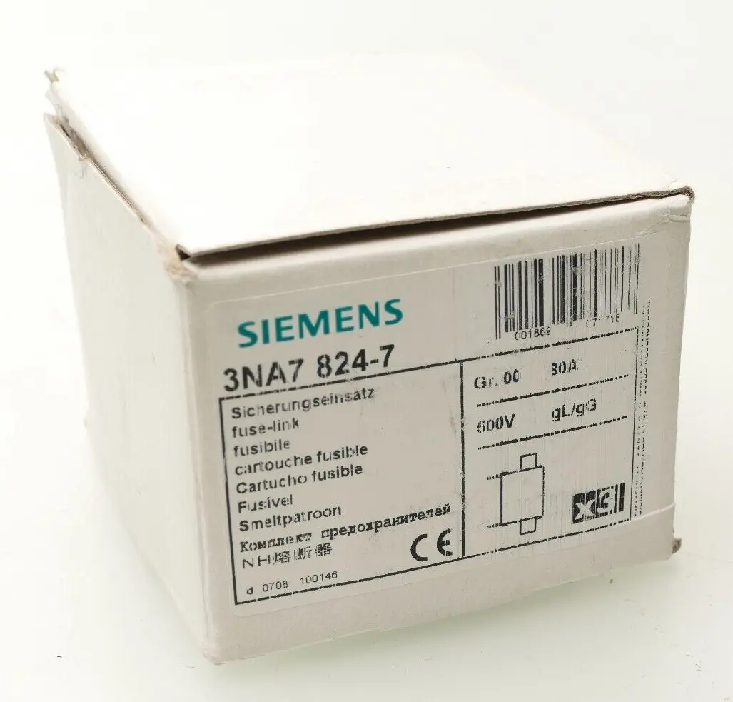 Produktfoto 1 von 3x Siemens Sicherungseinsatz 3NA7 824-7 | 3NA7824-7