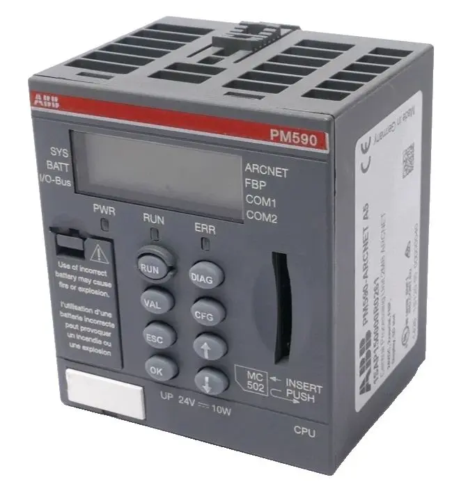 Produktfoto 1 von ABB PM590 Central Processing Unit 2MB ARCNET | PM590-ARCNET A5 | 1SAP150000R0261