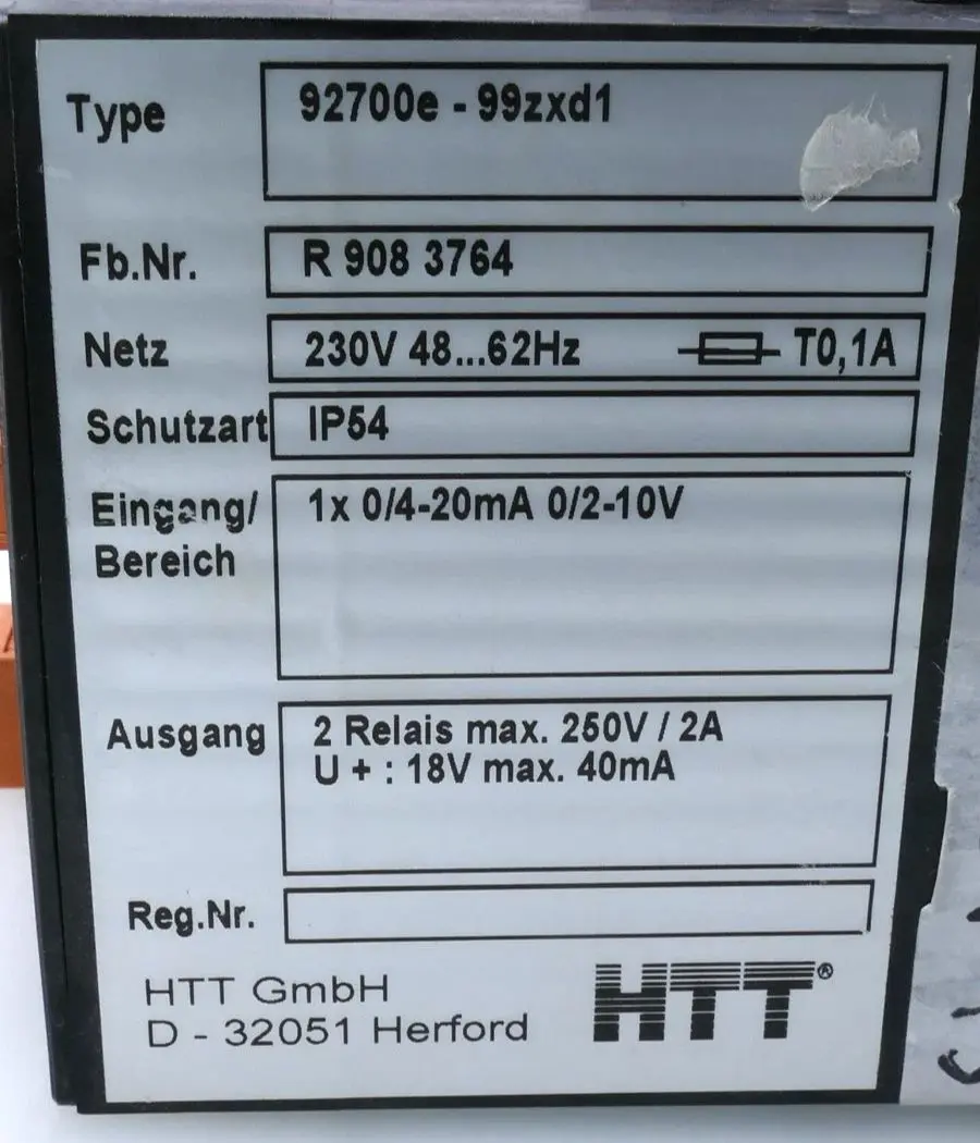 Produktfoto 1 von HTT Display - Regler | 92700e-99zxd1