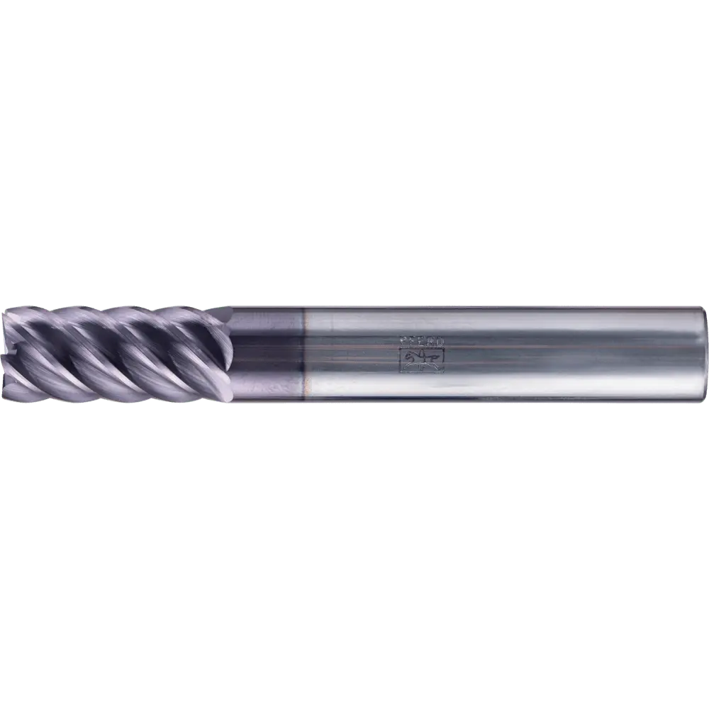 Produktfoto 1 von PFERD TOOLS VHM Eckfräser lang 6 Schneiden Ø 10 mm scharf TiAlN Schaft HA Universal Line Schlichten Besäumen
