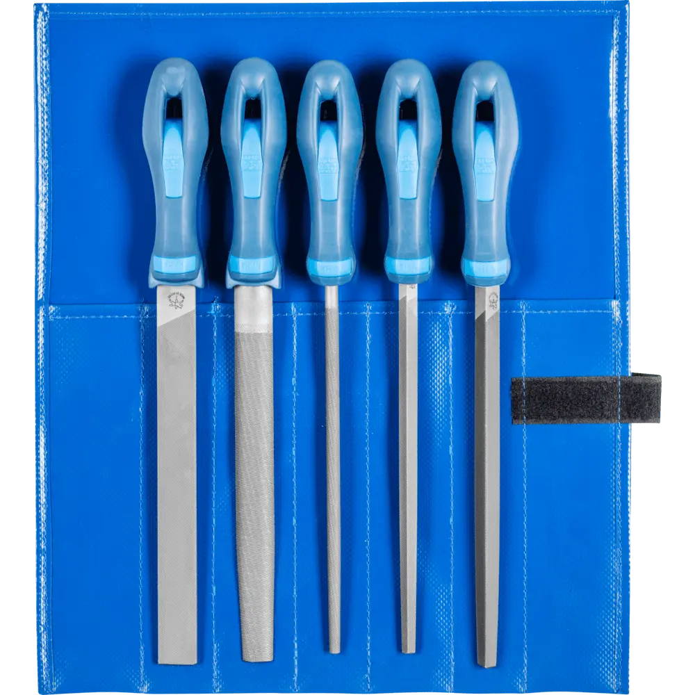 Produktfoto 1 von PFERD TOOLS Werkstattfeilen-Set WR 5-tlg. in Rolltasche 200mm Hieb 2 universell zum Schruppen und Schlichten