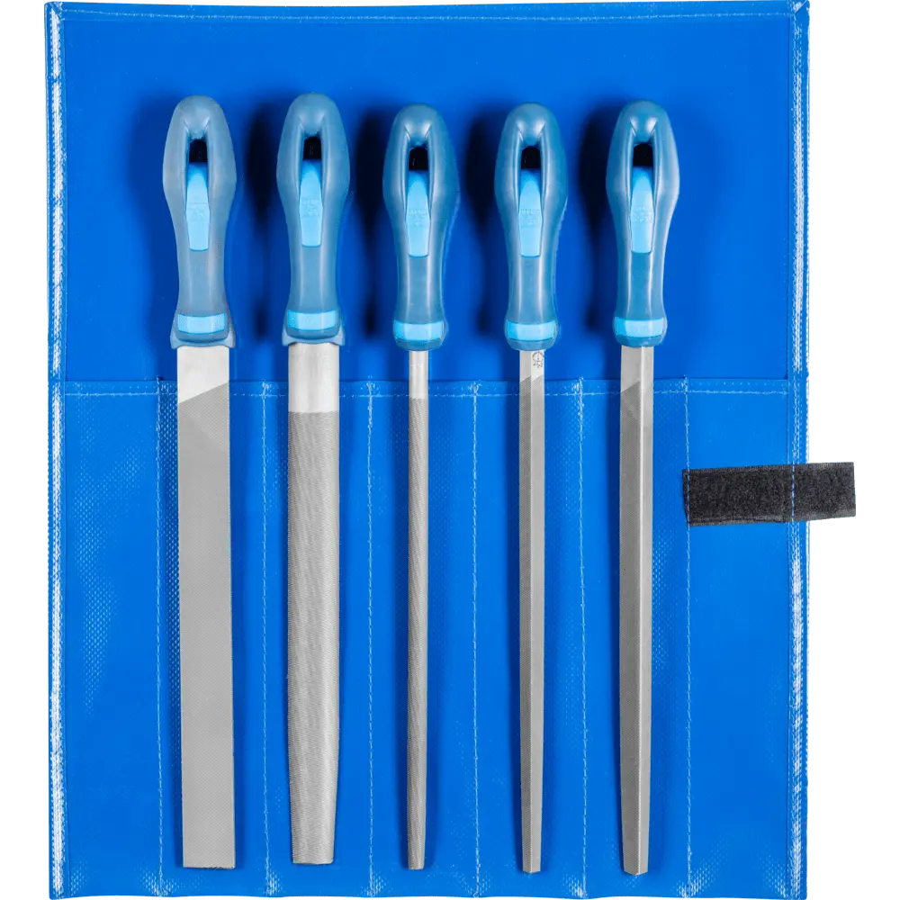 Produktfoto 1 von PFERD TOOLS Werkstattfeilen-Set WR 5-tlg. in Rolltasche 250mm Hieb 2 universell zum Schruppen und Schlichten