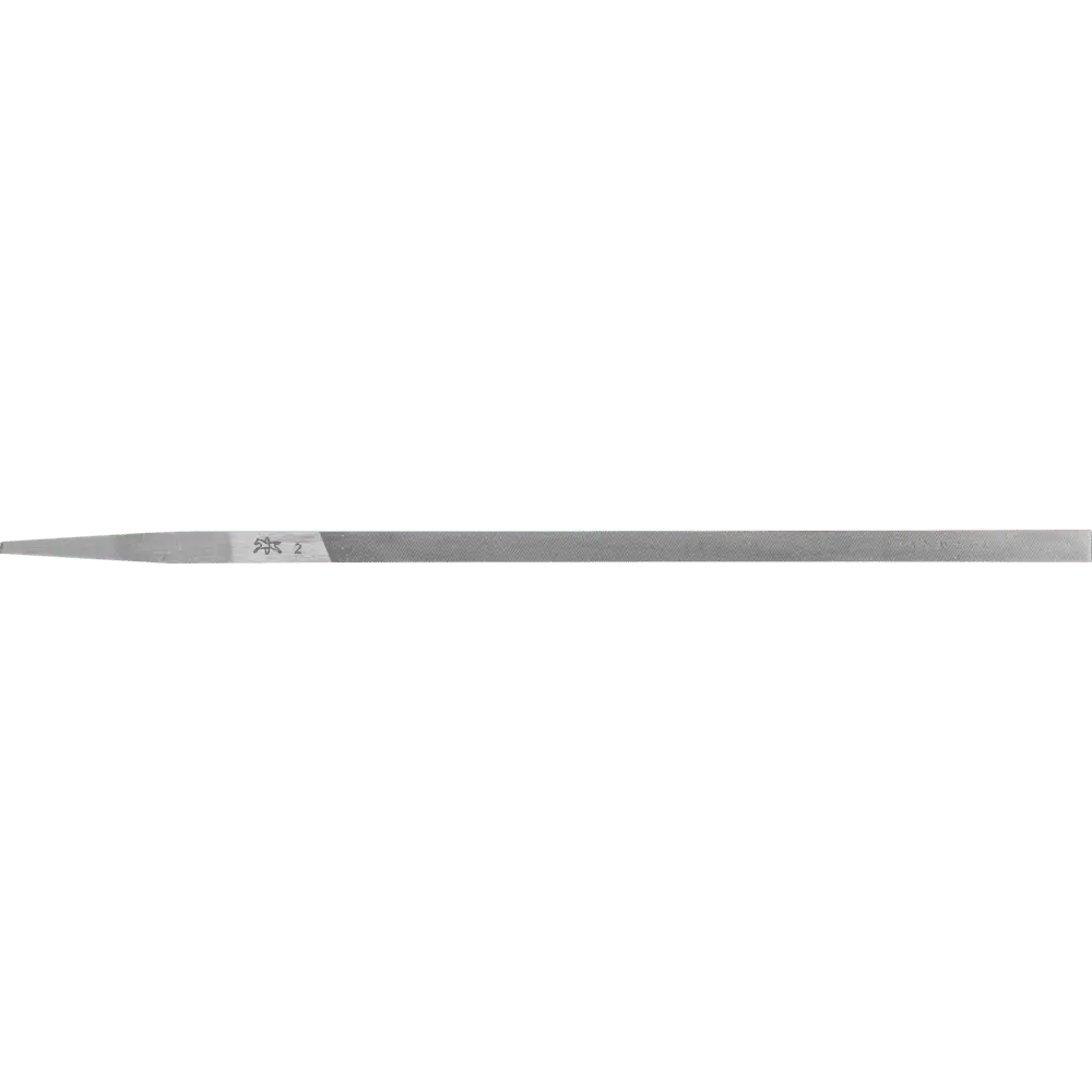Produktfoto 1 von PFERD TOOLS Präzisions-Stiftenfeile Flachstumpf sehr schmal 150mm Schweizer Hieb 2, mittel-fein, 12 Stk.