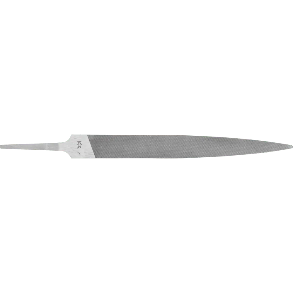 Produktfoto 1 von PFERD TOOLS Präzisions-Angelfeile Flachspitz dünn 150mm Schweizer Hieb 2, mittel-fein, 12 Stk.