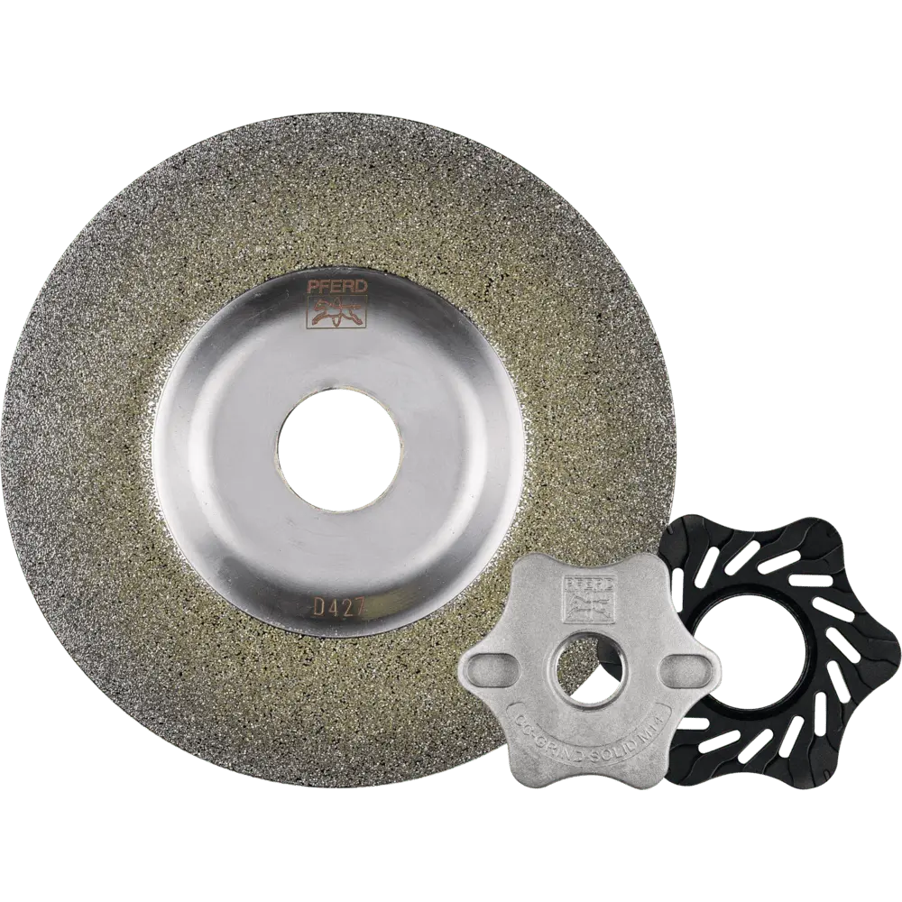 Produktfoto 1 von PFERD TOOLS CC-GRIND SOLID DIAMOND 115x22,23 mm D427 (grob) zum Bearbeiten harter Werkstoffe