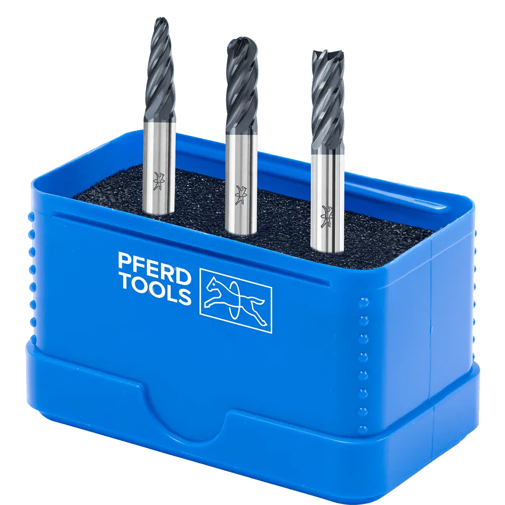 Produktfoto 1 von PFERD TOOLS Hartmetall Hochleistungsfrässtift Set 1906 INOX 3-tlg Ø 6mm Schaft-Ø 6mm HICOAT beschichtet beschichtet für Edelstahl