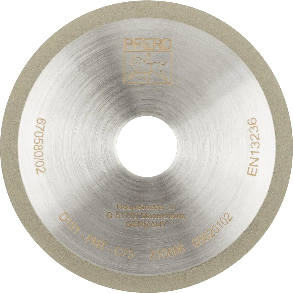 Produktfoto 1 von PFERD TOOLS Diamant-Trennscheibe 1A1R 100x1,0x20,0mm PHT D151 (mittel) für Trockenschliff