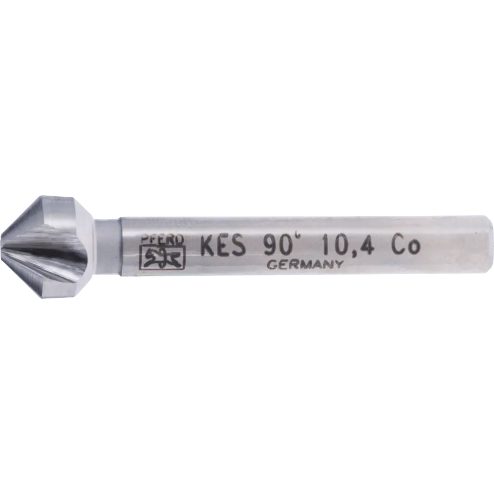 Produktfoto 1 von PFERD TOOLS HSSE Co5 Kegel-und Entgratsenker 90° Ø 10,4 mm Schaft-Ø 6 mm DIN 335 C