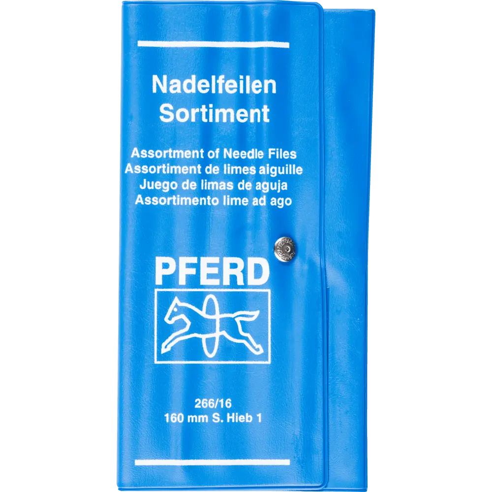 Produktfoto 1 von PFERD TOOLS Präzisions-Nadelfeilen-Set 12-tlg. in Rolltasche 160mm Schweizer Hieb 1, mittel