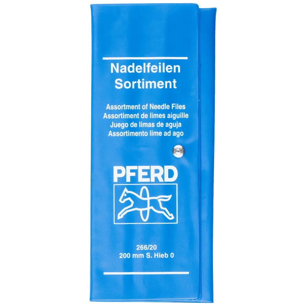 Produktfoto 1 von PFERD TOOLS Präzisions-Nadelfeilen-Set 12-tlg. in Rolltasche 200mm Schweizer Hieb 0, grob